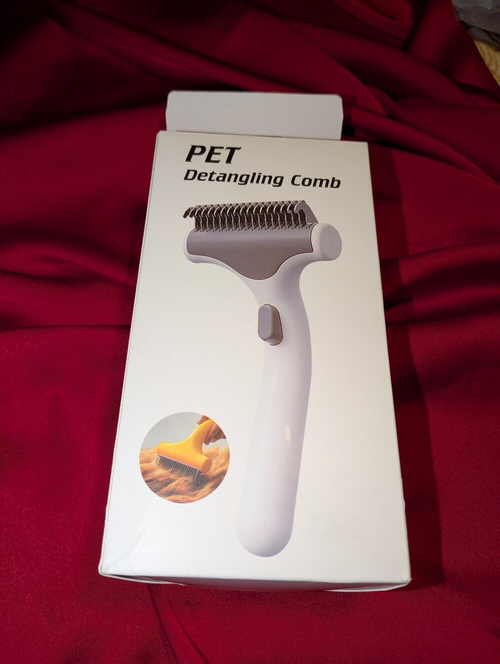 New Pet White Stainless Steel Grooming Rake for Dogs Hair